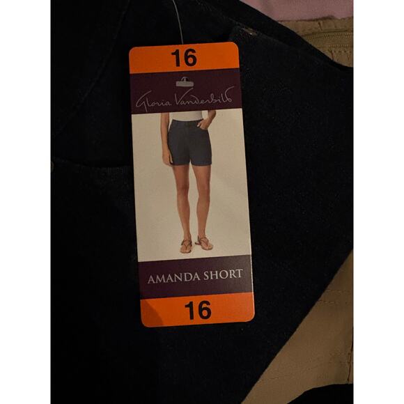 Gloria Vanderbilt Jean shorts Portland NEW short length high rise 16 - Picture 2 of 5